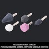 CRAFTSMAN 5-Piece Grinding Stones, 1/4-Inch Shank, 25,000 RPM, for Angle