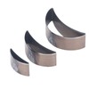 3PCS Cutting Die Set Alloy Steel Curved Moon Shape Hollow