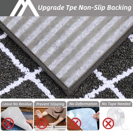 COSY HOMEER Edging Stair Treads Non-Slip Carpet Mat 28inX9in Indoor Stair Runners for Wooden Steps, Stair Rugs for Kids and Dogs, 100% Polyester TPE Backing 4pcs,Dark Grey