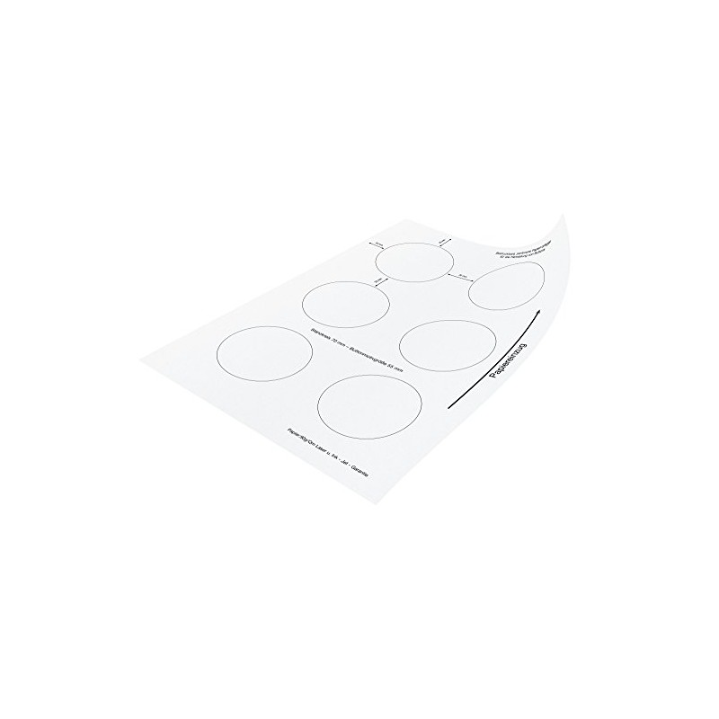 Button Paper (Circle Diameter: 70 mm) for 59 mm Badgematic