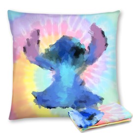 Heartsking Cushion Cover, Stit Cushion Cartoon Cute Pattern Decorative Cushion Covers Gift to Girls Cushion Cover 45 x 45 cm Super Soft Double-Sided Fleece Cushion Cover for Living Room Chair Couch