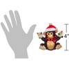 The Bridge Collection Santa Monkey Ornament - 4" Cute and