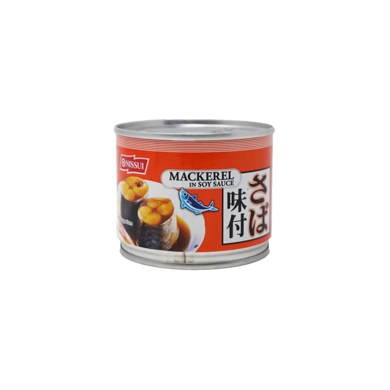 Nissui Canned Mackerel in Soy Sauce 6.7 OZ (Pack of