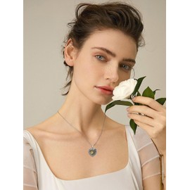 Dorunmo Urn Necklaces for Ashes Keepsake Necklace for Ashes 925 Sterling Silver Memorial Cremation Jewelry for Women