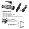 Eurotruck Mexico Lateral Led Barra Estrobo Escolta Patrulla 16 Funciones
