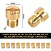 Trkimal Carburettor Repair Accessory Sets, 10 Pieces Carburettor Main Nozzles