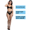 SAFSOU 3 Pairs Fishnet Stockings for Women With Stretch Waistband,Black