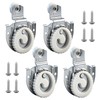 Aienxn 4PCS Closet Door Roller Kit, Sliding Closet Door Hardware