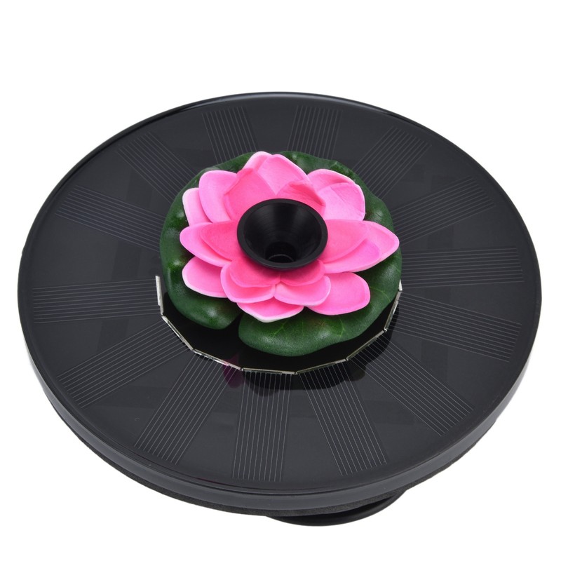 Lotus Solar Fountain Water Pump Floating Mini Solar Powered Water