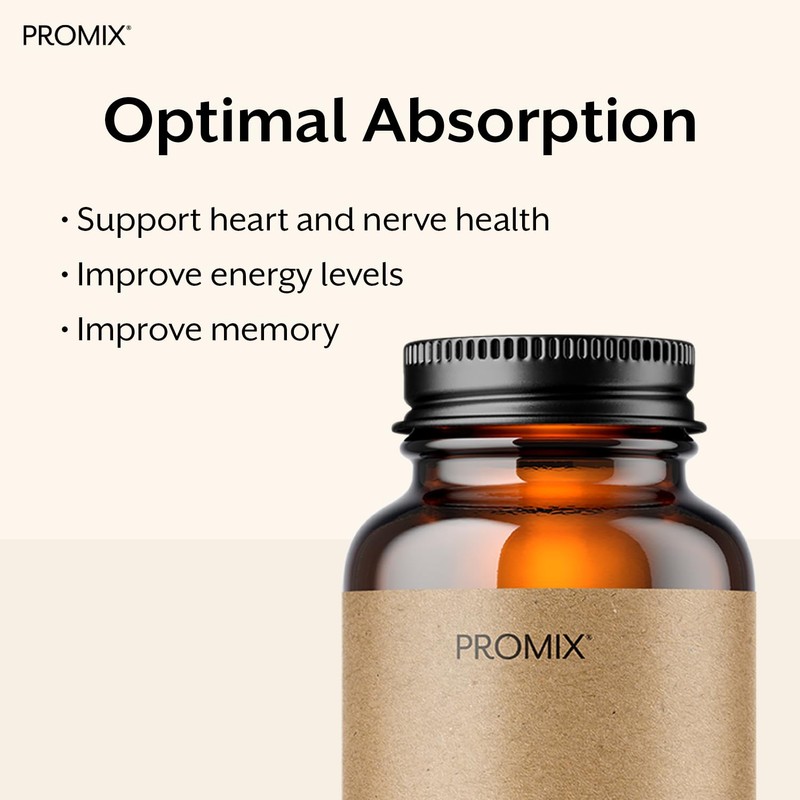 Promix Nutrition Vitamin B12 Supplement - 1000mcg as Methylcobalamin -