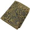 myledershop Full Cowhide Leather Women's Portrait Format Wallet / Purse