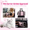 Double Expandable Cat Carrier,Airline Approved Soft-Sided Pet Travel Carrier for