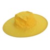 Foldable Rain Hat, Unisex, 15 inch Diameter Brim, Yellow