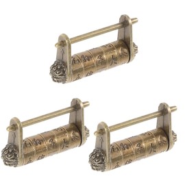 Operitacx Vintage Metal Password Lock Chic Chinese Style Drawer Lock for Proofing for Cabinets Jewelry Boxes and Boxes Durable and Practical Design