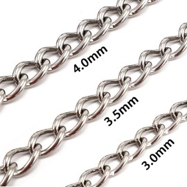 LFCXHTY Heavy Duty Dog Chain Leash, Metal Dog Leash for Medium Dogs and Large Dogs (Blue, 6ft. x 3.0mm)