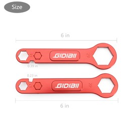 GIDIBII Fork Cap Wrench, Motorcycle Tire Change Tool Removal Spanners 10/12/14/22/27mm Compatible with Honda Africa Twin CRF1000L/ ADV 2016-2020 (Red)