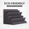 8 Pack - Bass Traps Acoustic Foam Corner, 8''x8''x12'' Black