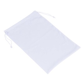 PATIKIL Ski Goggle Bag, 7.1"x10.6" Microfiber Snow Goggles Case Cover Soft Storage Sleeve Drawstring Pouch for Sunglasses Glasses Eyeglasses Camera Lenses White