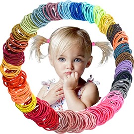 JOYOYO Lazos para el cabello, 240 lazos para el cabello para niños, 24 lazos elásticos multicolores para niñas, sin daños, bandas de goma pequeñas para cola de caballo, lazos para el cabello fino y fino