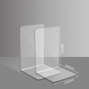 FSSTUD 2 Pieces Clear Acrylic Bookends Desk Bookshelf Ends Non-Slip