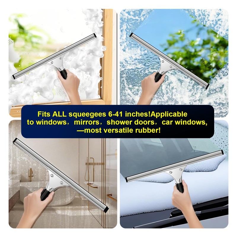 MRDARENSU 41-Inch High Elasticity Replacement Silicone Squeegee Strips, for Windows