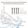 Shelf Brackets 16 Inch, Heavy Duty 90 Degree Floating Wall