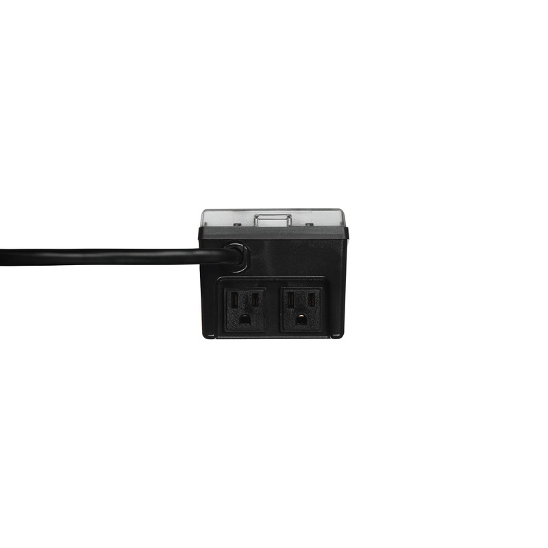 NSi RHB32RC Indoor/Outdoor 15-Amp Plug-in Heavy Duty Mechanical Timer, Clear