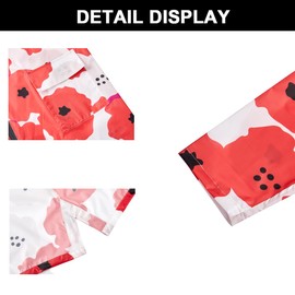 POWINSUN Women Waterproof Lightweight Rain Jacket Outdoor Hooded Raincoat X-Small Colorful Flowers