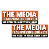 Media Suppressing Vote 2020 Pro Trump Keep America Great Bumper