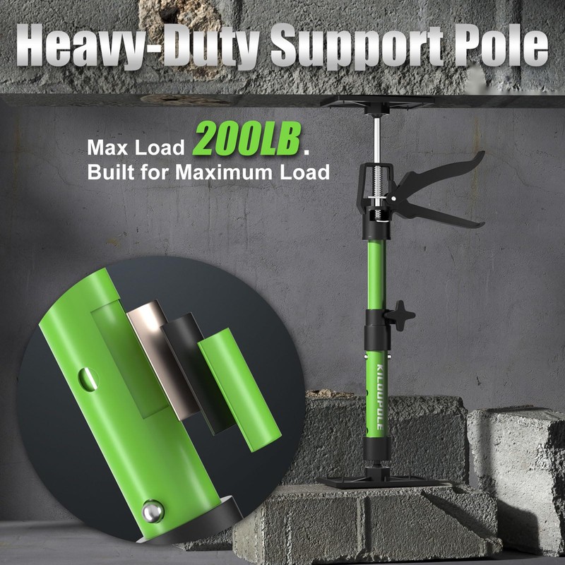 KILOUPOLE Cabinet Jack Support Pole, 13.8-23.6 Inches Steel Telescopic Quick