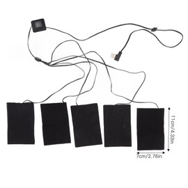 Electric Clothing Heating Pad, Composite Fiber USB Heating Sheet, Wear-resistant Vest, Jacket, Heating Warmer Tool for Daily Outdoor Life Hiking