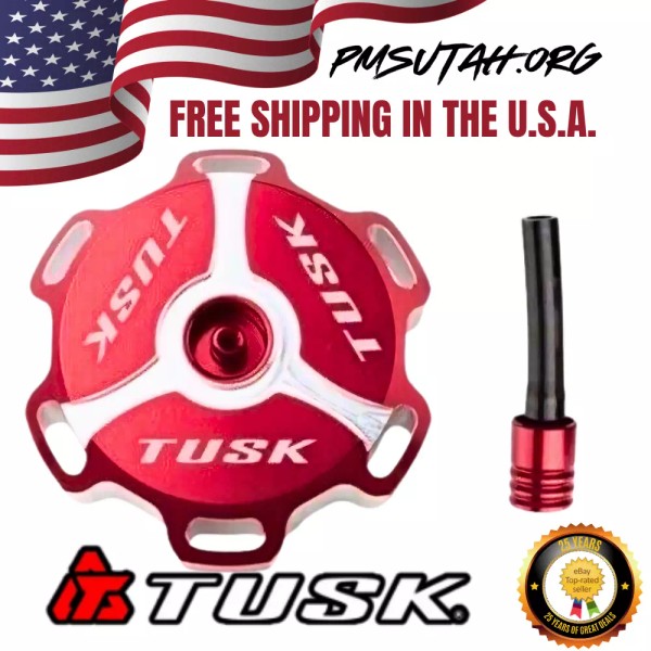 Tusk Gas Tank Fuel Cap Petrol Red Honda XR600R 88-00