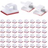 50 Piezas Organizador de Cables Autoadhesivo, Soportes de Cable Autoadhesivos,