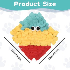 KPSRFG Snuffle Mat for Dogs, Washable Snuffle Mat, Dog Snuffle Mat, Training Mat Interactive Feeding Game for Boredom, Dog Snuffle Mat Puppy Slow Feeding Training Mat, Medium Small Dogs Training Mat