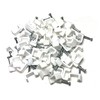 White Plastic Flat Electrical Wire Cable Clips TV Phone Internet