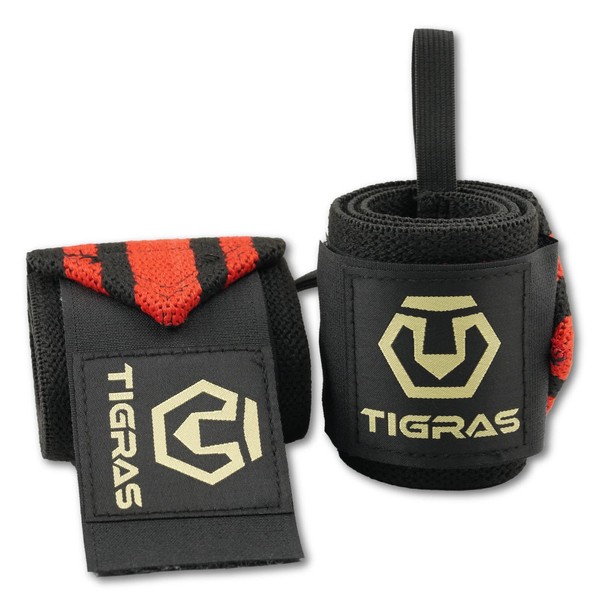 TIGRAS Wrist Wraps Pro (Recommended by Top Bodybuilders) High Weight,