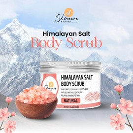 Skincare Sunday Himalayan Salt Body Scrub – Pack of 2 | Invigorate | Exfoliate | Moisturize - relax & uniwnd potion (Pack of 2, Natural)