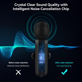 aceyoon 3-in-1 Wireless Lapel Microphone