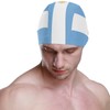 Dallonan Swimming Cap Argentina Flag Unisex Adult Swim Cap Polyester