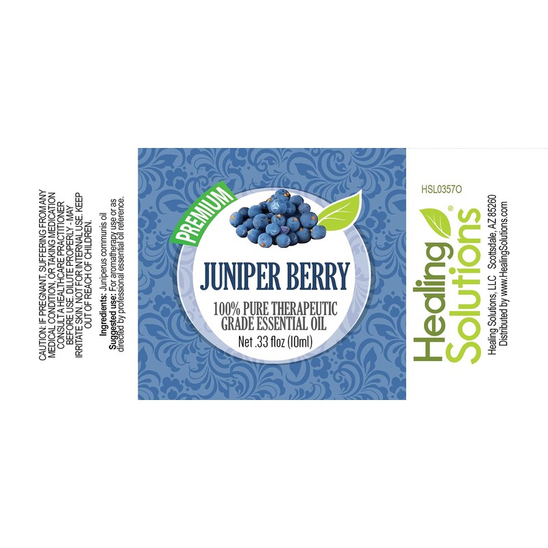 Healing Solutions 10ml Oils - Juniper Berry Essential Oil -