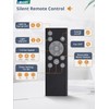 LEDIARY Caged Low Profile Ceiling Fans with Lights and Remote,