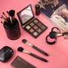 OMANIAC Makeup Brush Set Professional, 12 Pearlescent Wood Handle Makeup