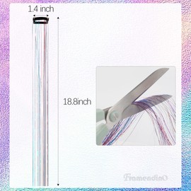 Framendino, 18 Pack Horse Bling Accessory Clip Glitter Hair Extensions Accessories for Equine Mane and Tail Decorative Supplies Horse Lover