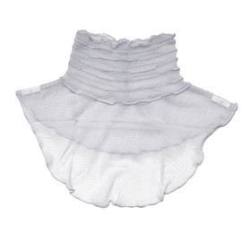 TOENCOUNTER KTB-3090 100% Silk Skin Care Neck Scarf, Neck Cover, Sun Protection, UV Protection, Neck Warmer, Tulle Net, gray