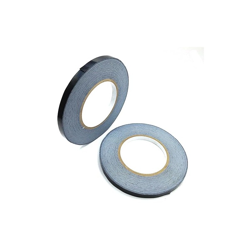 KARMELLING Black Poly Bag Sealing Tape, 3/8 inch x 180