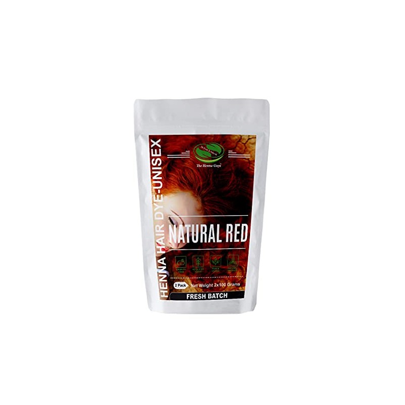 Natural Red Henna Hair Color/Dye 2 Pack - The Henna