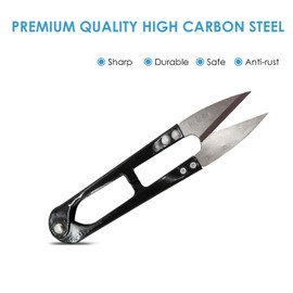 DODOGA Multipurpose Scissors Clip Scissors Trimming Scissors Lightweight Mini Scissors Cutter Sewing Snips Small Thread Clippers Cutters for Sewing,Office, Kitchen, School, Home Design, Black, 12 Pcs