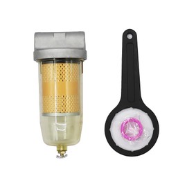 ZXTQWX 496 Fuel Tank Filter Assembly Gasoline and Diesel Water Separate 30 Micron Max 25 Gpm 150 Psi B10-AL