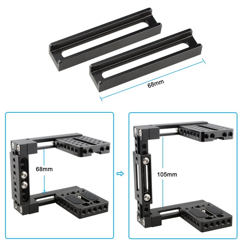 CAMVATE Left and Right Hand Camera Cage, Universal C-Shaped Cage,