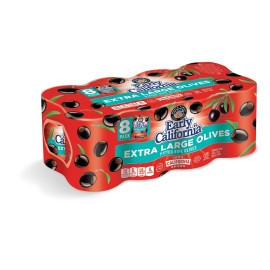 Early California Extra Large Pitted Black Ripe Olives 8 Cans 6 Ounce Pack